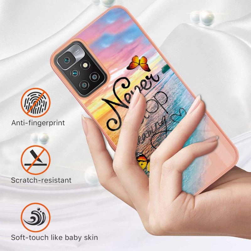 Cover Poco M4 Pro 5G Stop Aldrig Med At Drømme Om Sommerfugle