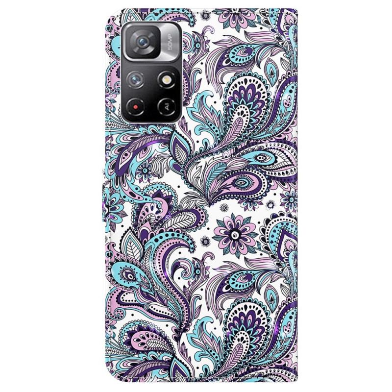 Flip Cover Poco M4 Pro 5G Blomster Mønstre