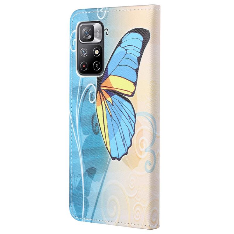Flip Cover Poco M4 Pro 5G Design Sommerfugle