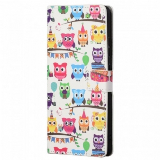 Flip Cover Poco M4 Pro 5G Flere Ugler