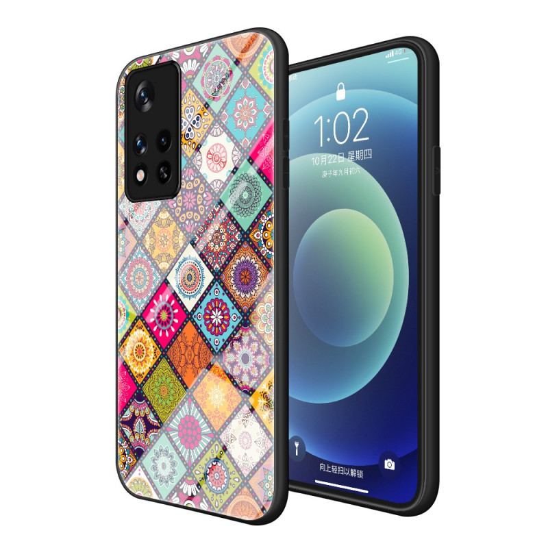 Mobilcover Poco M4 Pro 5G Patchwork Magnetisk Holder