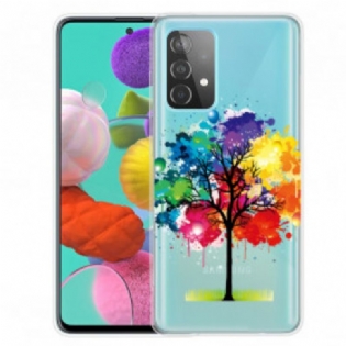 Cover Samsung Galaxy A52 4G / A52 5G / A52s 5G Akvarel Træ