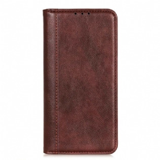Cover Samsung Galaxy A52 4G / A52 5G / A52s 5G Flip Cover Elegance Split Litchi Læder