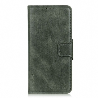 Flip Cover Samsung Galaxy A52 4G / A52 5G / A52s 5G Vendbar Lås I Lædereffekt