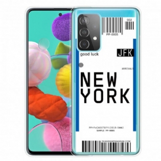 Mobilcover Samsung Galaxy A52 4G / A52 5G / A52s 5G Boardingkort Til New York