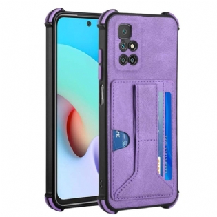 Cover Xiaomi Redmi 10 Læderstander Og Kortholder