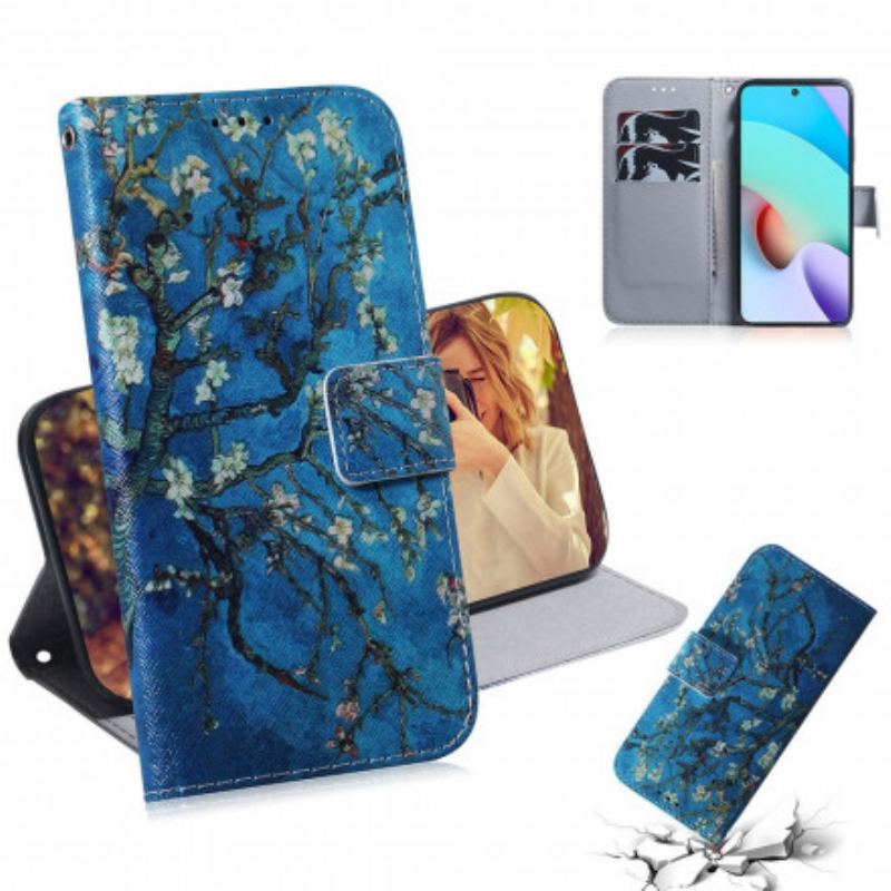 Flip Cover Xiaomi Redmi 10 Blomstrende Trægren