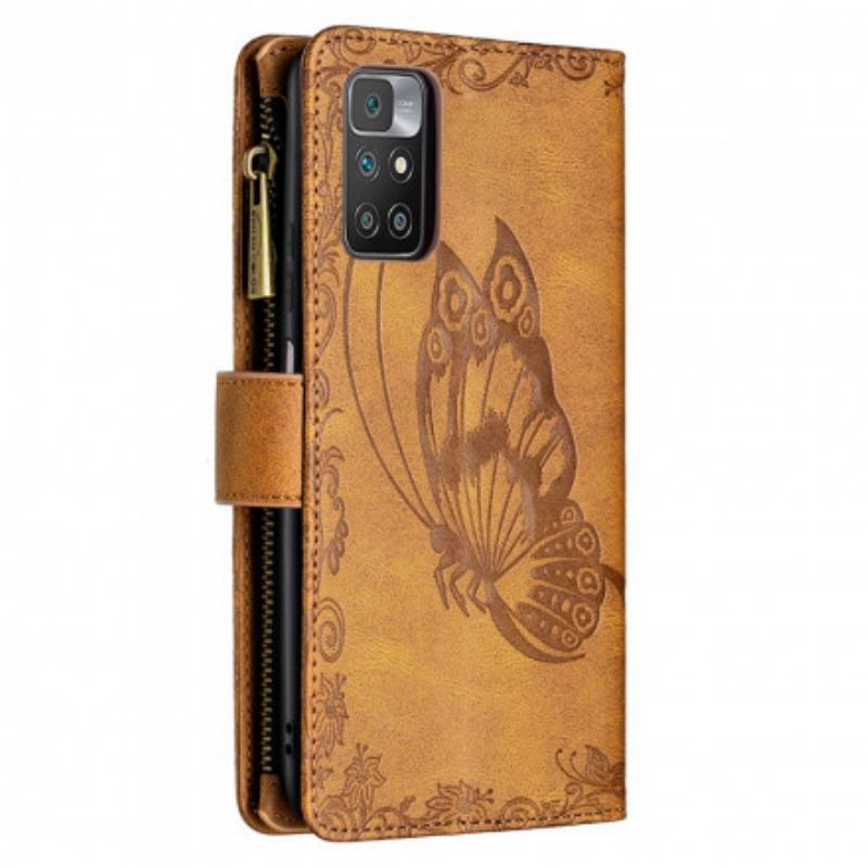 Flip Cover Xiaomi Redmi 10 Butterfly Barok Lynlåslomme