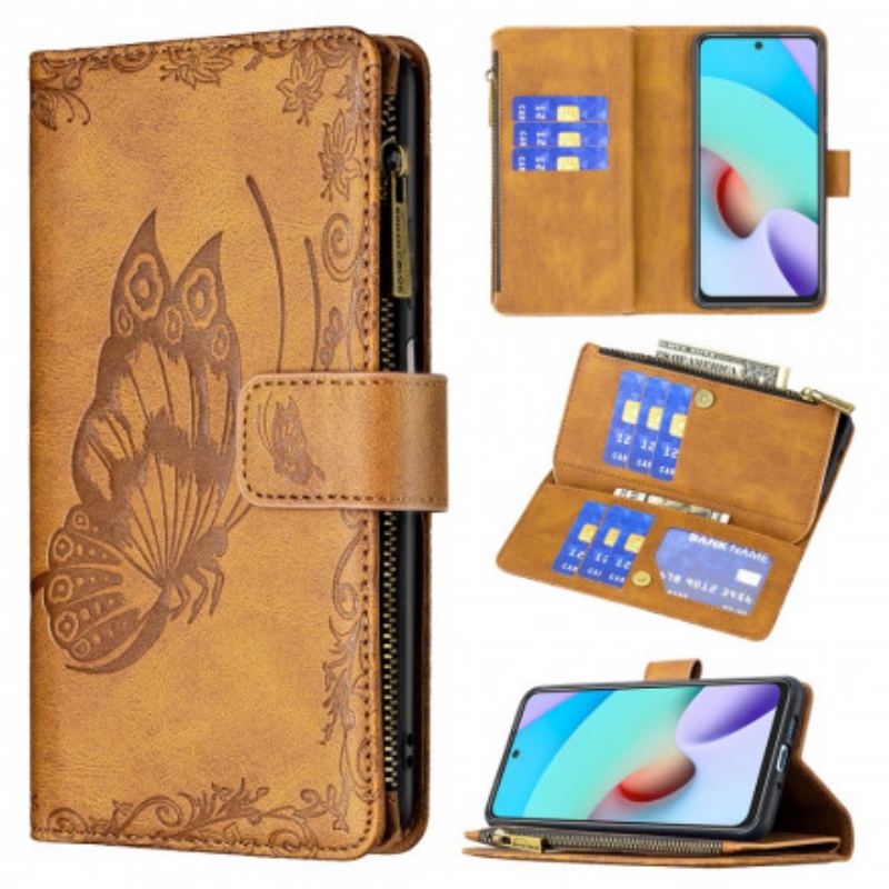 Flip Cover Xiaomi Redmi 10 Butterfly Barok Lynlåslomme
