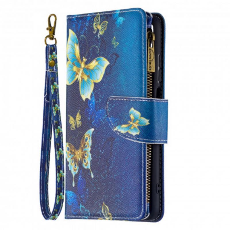 Flip Cover Xiaomi Redmi 10 Sommerfugle Lynlåslomme