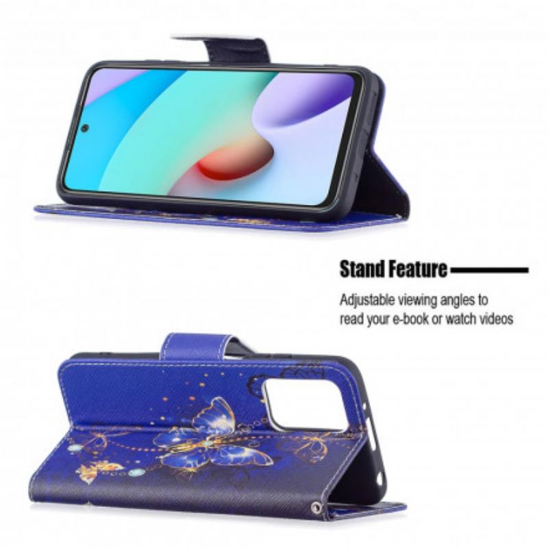 Flip Cover Xiaomi Redmi 10 Utrolige Sommerfugle