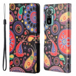 Læder Cover Xiaomi Redmi 10 Galaxy Design
