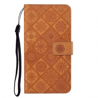 Læder Cover Xiaomi Redmi 10 Tapestry Mønster
