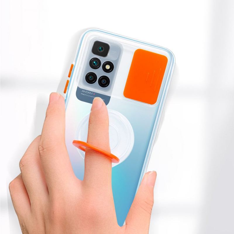 Mobilcover Xiaomi Redmi 10 Gennemsigtig Med Ring-support
