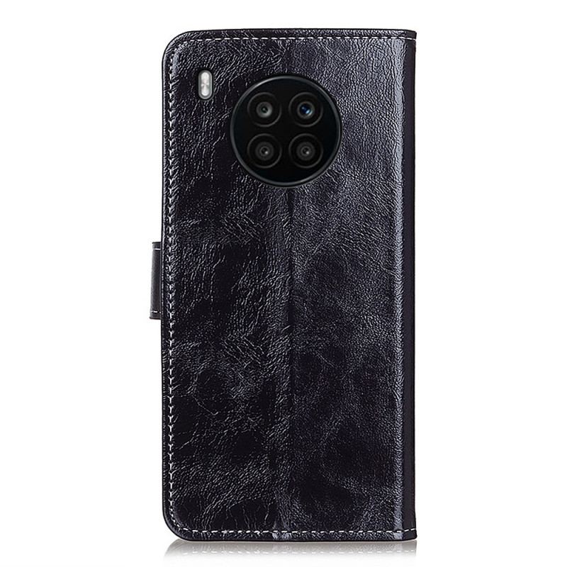 Flip Cover Honor 50 Lite Skinnende Og Blottede Sømme