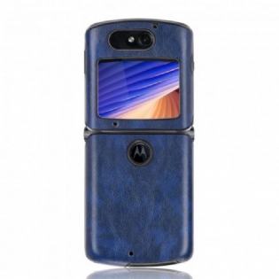 Cover Motorola Razr 5G Litchi Imiteret Læder
