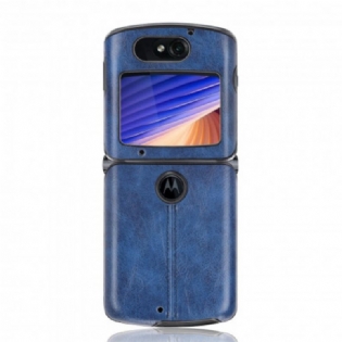 Mobilcover Motorola Razr 5G Imiteret Lædersøm