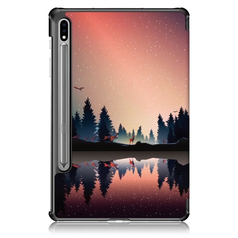 Cover Samsung Galaxy Tab S7 FE Forstærket Skov