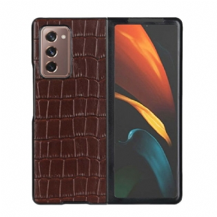 Cover Samsung Galaxy Z Fold 2 Ægte Krokodillelæder