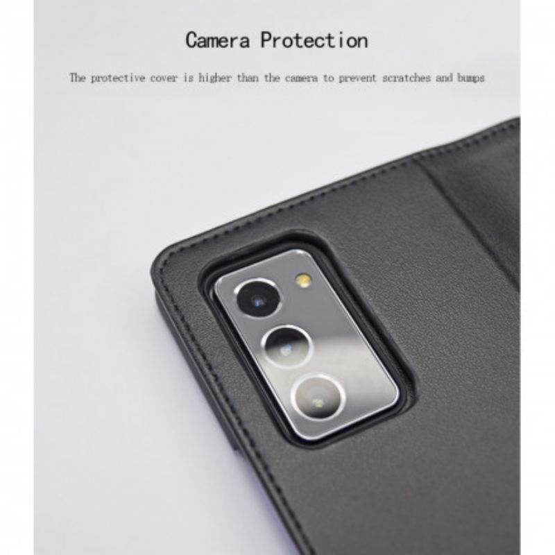 Cover Samsung Galaxy Z Fold 2 Flip Cover Ægte Læder