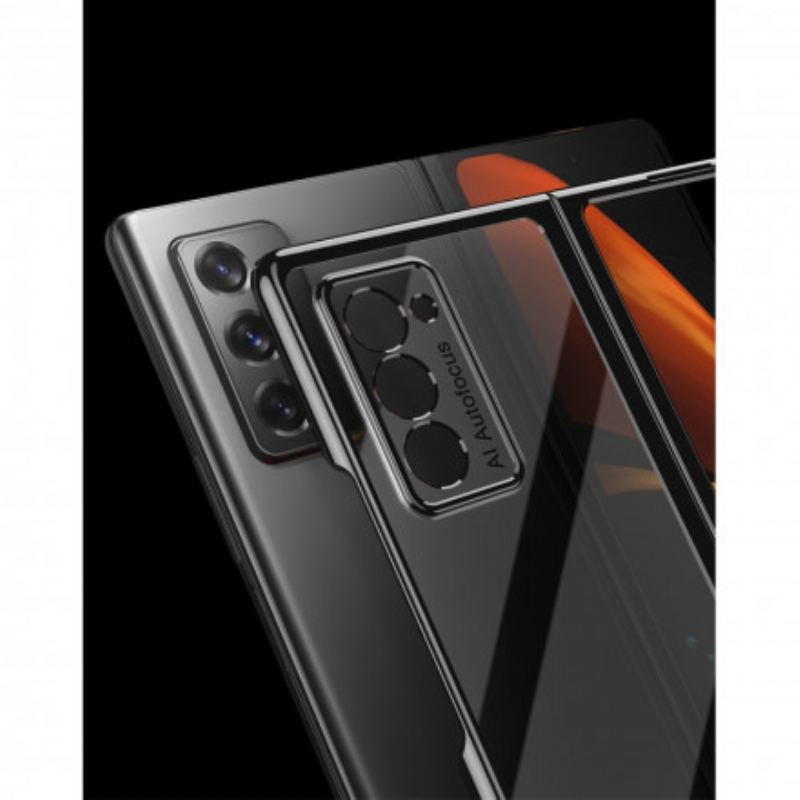 Cover Samsung Galaxy Z Fold 2 Gennemsigtige Metalliske Kanter Gkk