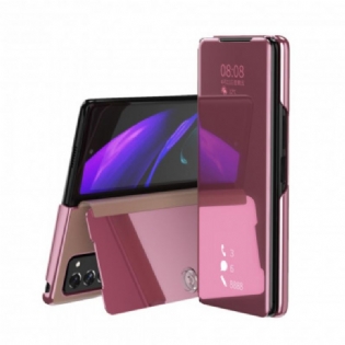 Cover Samsung Galaxy Z Fold 2 Multifunktionel Spejleffekt