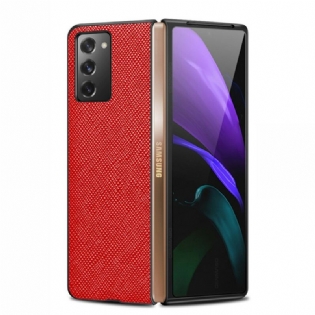 Cover Samsung Galaxy Z Fold 2 Tekstureret Ægte Læder