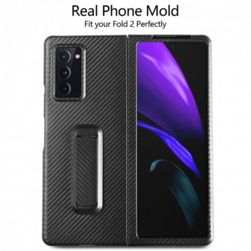 Cover Samsung Galaxy Z Fold 2 Tekstureret Med Håndfri Støtte