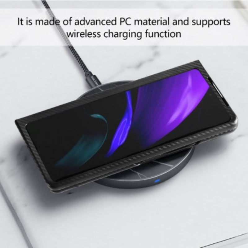 Cover Samsung Galaxy Z Fold 2 Tekstureret Med Håndfri Støtte