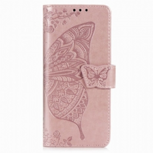 Flip Cover Samsung Galaxy Z Fold 2 Sommerfugledesign Med Snor