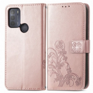 Flip Cover Moto G50 Asiatiske Blomster
