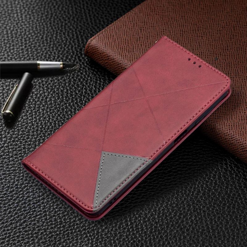 Cover Samsung Galaxy M52 5G Flip Cover Imiteret Læder Mønster