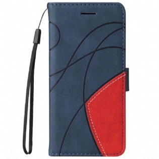 Flip Cover Samsung Galaxy M52 5G Med Snor Lanyard Ink Line