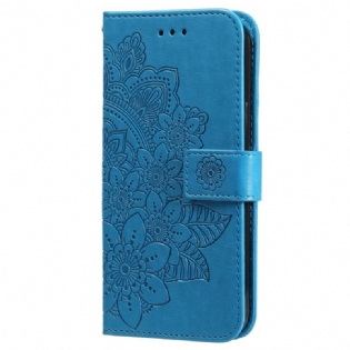 Læder Cover Samsung Galaxy M52 5G Mandala Blomster