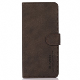 Flip Cover iPhone 14 Khazneh Fashion Læder Effekt