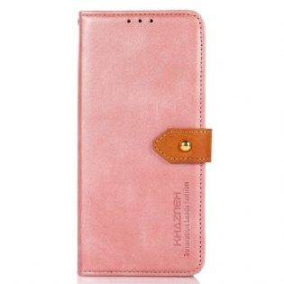 Flip Cover iPhone 14 Tofarvet Gyldent Lås Khazneh