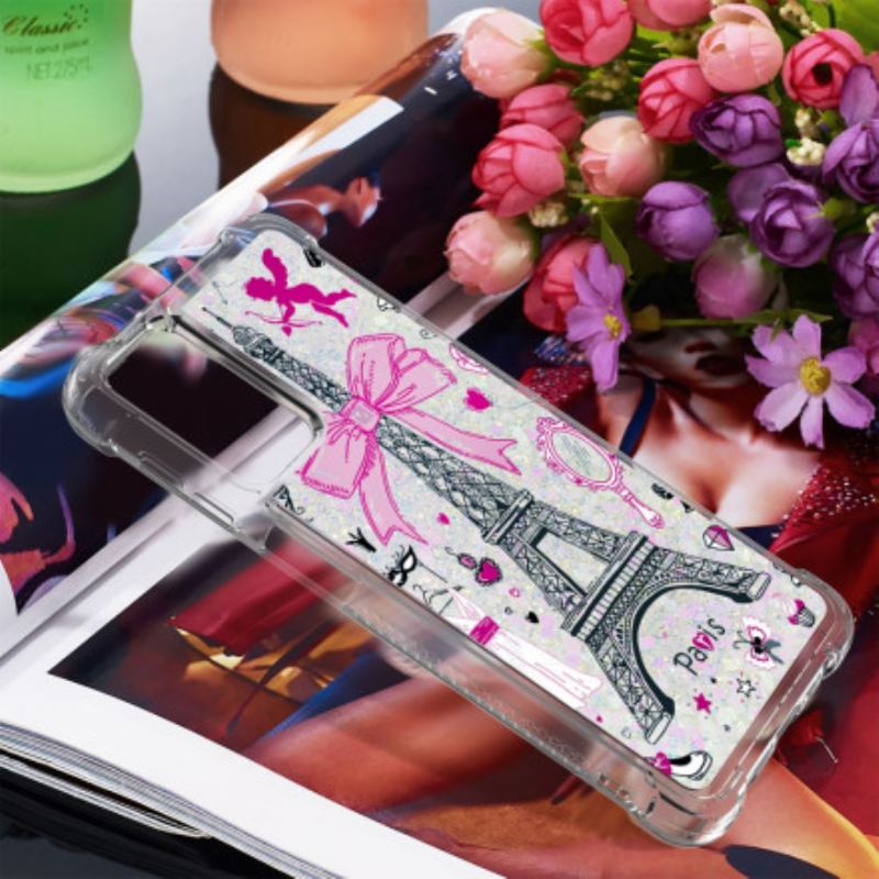 Cover Samsung Galaxy A32 5G Eiffeltårnets Pailletter