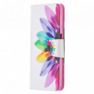 Flip Cover Samsung Galaxy A32 5G Akvarel Blomst