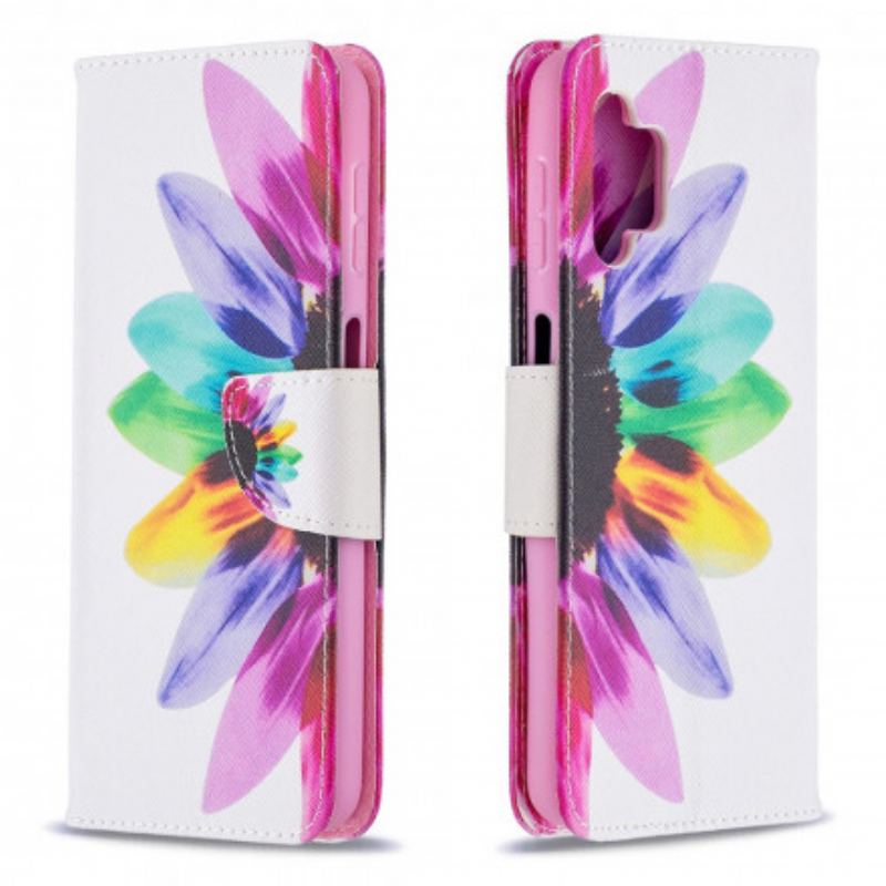 Flip Cover Samsung Galaxy A32 5G Akvarel Blomst