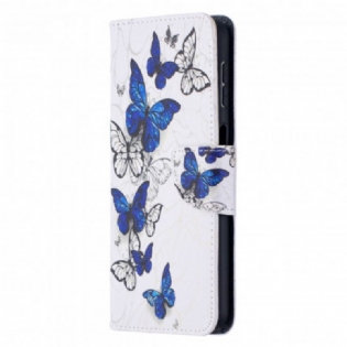 Flip Cover Samsung Galaxy A32 5G Akvarel Sommerfugle