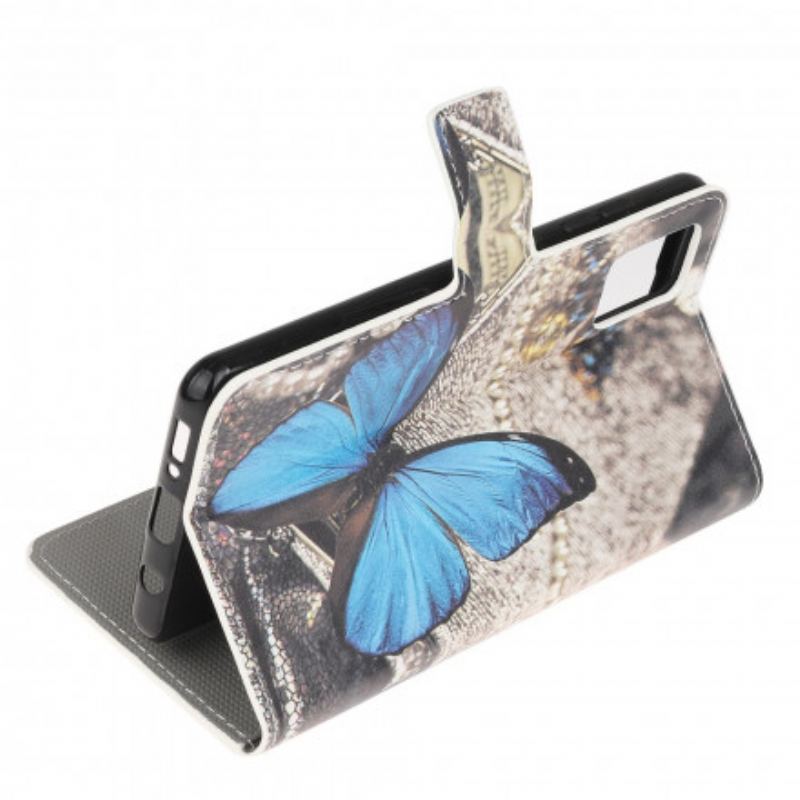 Flip Cover Samsung Galaxy A32 5G Butterfly Prestige Blå