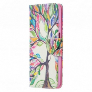 Flip Cover Samsung Galaxy A32 5G Farverigt Træ