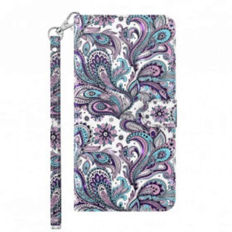 Flip Cover Samsung Galaxy A32 5G Lyse Pletblomstermønstre
