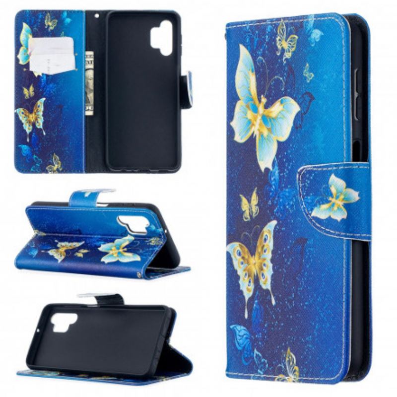 Flip Cover Samsung Galaxy A32 5G Sommerfugle Konger