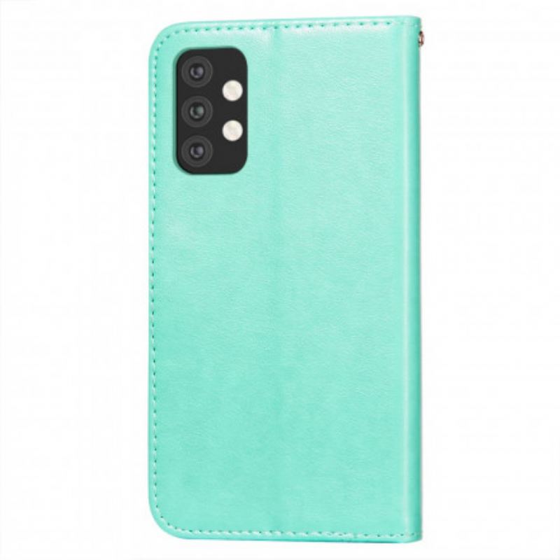 Flip Cover Samsung Galaxy A32 5G Stil Læderlås Vendbar