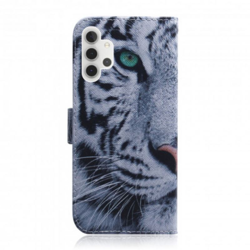 Flip Cover Samsung Galaxy A32 5G Tiger Ansigt