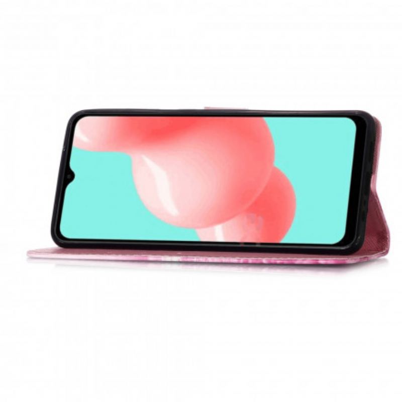 Mobilcover Læder Cover Samsung Galaxy A32 5G Akvarel Valmue