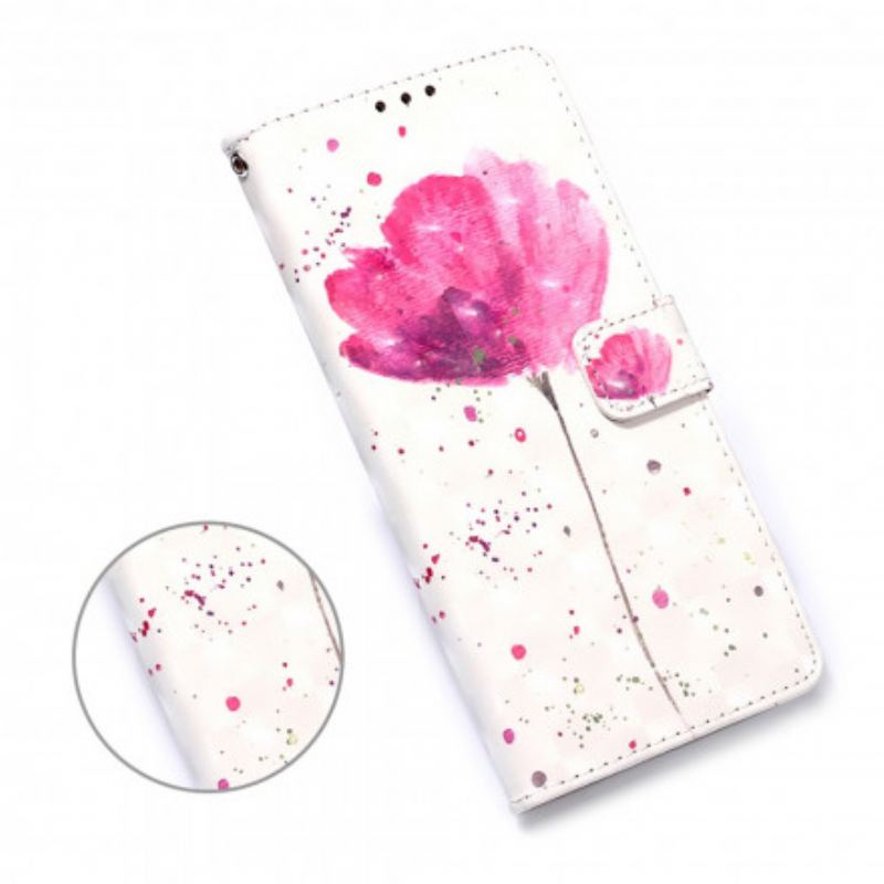 Mobilcover Læder Cover Samsung Galaxy A32 5G Akvarel Valmue