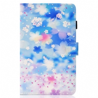 Flip Cover Samsung Galaxy Tab S8 / Tab S7 Akvarel Blomster