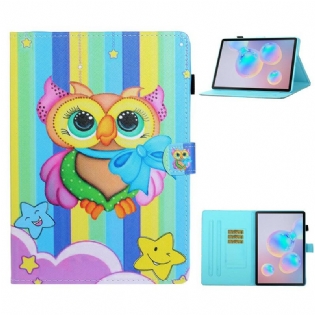 Flip Cover Samsung Galaxy Tab S8 / Tab S7 Sprængt Ugle